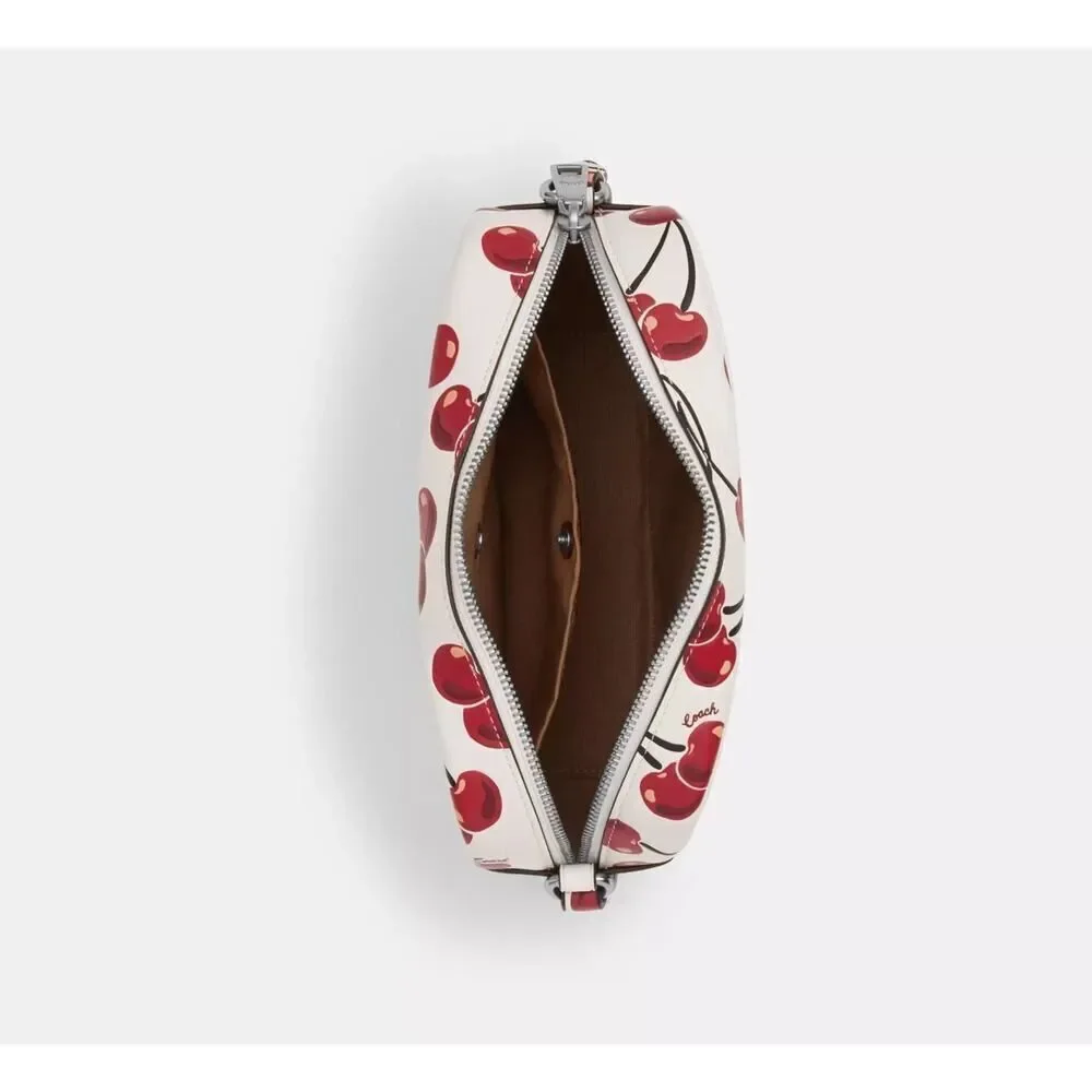 NWT COACH CZ189 Jamie Camera Bag With Cherry Print In Smooth Leather Chalk Multi